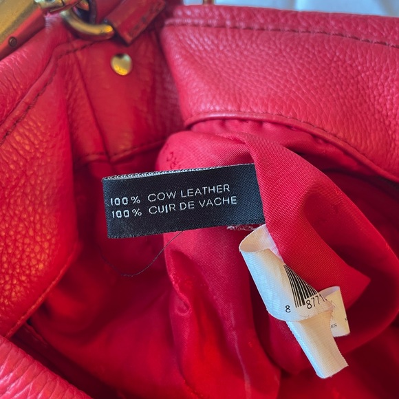 Marc by Marc Jacobs Red Leather Hobo Crossbody Bag - Picture 6 of 6